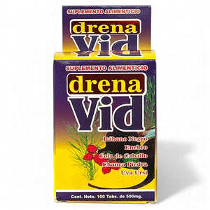 Tabletas economicas Drena Vid 100 pzas