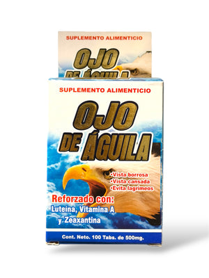 Tabletas economicas Ojo de Aguila 100 pzas
