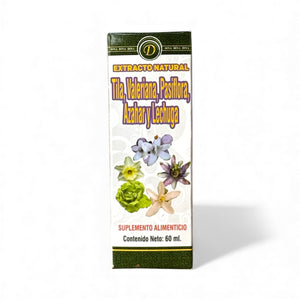 Extracto de Tila, Valeria, Pasiflora, Az. Y Lech.(Comp.) 60ml