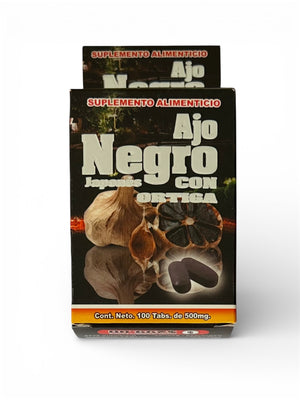 Tabletas economicas de ajo negro japones con ortiga 100 pzas