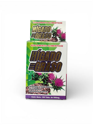 Tabletas economicas Higado Graso 100 pzas