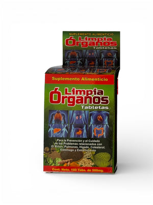 Tabletas economicas Limpiador de Organos 100 pzas