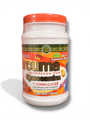 Colageno de curcuma reforzado con glucosamina en polvo 1.1kg bote