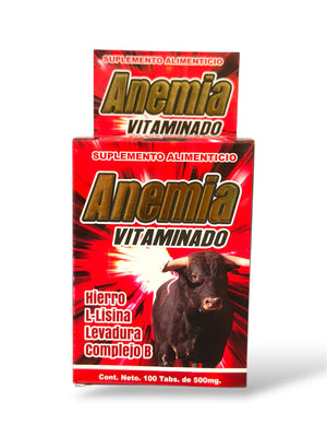 Tabletas economicas Anemia Vitaminado 100 pzas