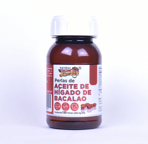 Cápsulas de aceite de hígado de bacalao premium 180 pzas frasco