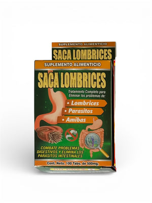 Tabletas economicas Saca Lombrices 100 pzas