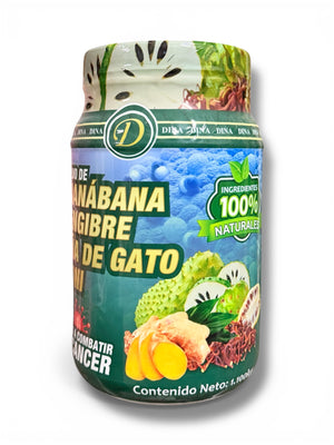 Colageno de guanabana reforazada con jengibre y antioxidante en polvo 1.1kg bote