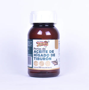 Cápsulas de aceite de hígado de tiburón premium 180 pzas frasco