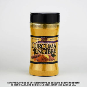 Cúrcuma y jengibre orgánica en polvo 150g especiero