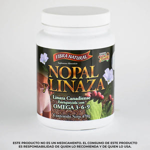 Fibra de nopal y linaza