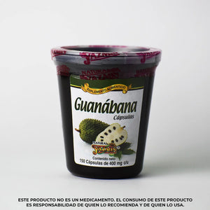 Cápsulas de guanábana 150 pzas vaso