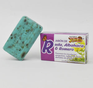 Jabón de ruda, albahaca y romero 100g