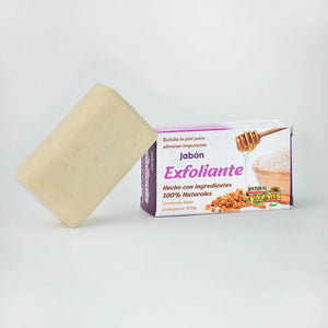 Jabón exfoliante de avena y arroz 100g
