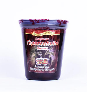 Cápsulas de tepezcohuite 150 pzas vaso