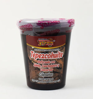 Cápsulas de tepezcohuite, sábila, cuachalalate y cancerina 150 pzas vaso