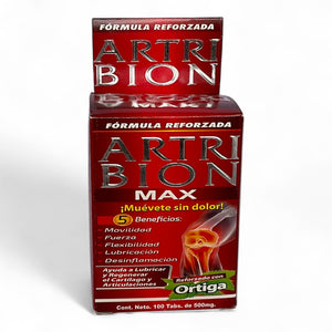 Tabletas economicas Artri Bion Max Rojo 100 pzas