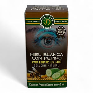 Gotas de miel blanca con pepino para ojos 40ml gotero
