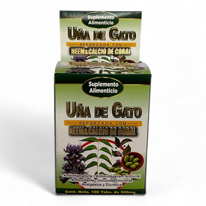 Tabletas economicas de uña de Gato 100 pzas