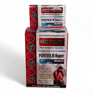 Tabletas económicas Sexo Pronto, Fortex H Super 100 pzas