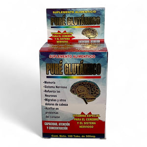 Tabletas economicas de pure glutamatico 100 pzas