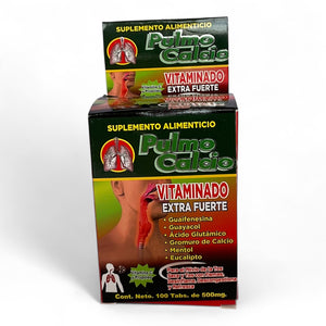 Tabletas economicas Pulmo Calcio 100 pzas