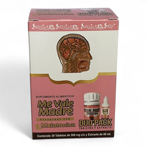 Tabletas Me Vale Madre Melatonina Duo Pack (tabs + ext)