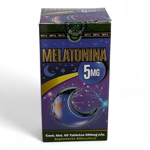 Tabletas de melatonina 5mg 60 pzas capleta