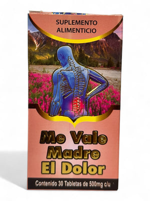Tabletas Me Vale Madre El Dolor 30 pzas