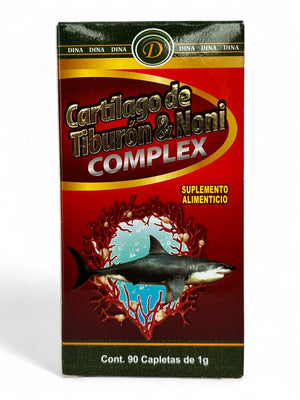 Tabletas cartílago de tiburón & noni 90 pzas