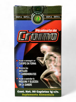 Tabletas de picolinato de cromo 90 pzas capleta