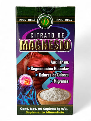 Tabletas de citrato de magnesio 90 pzas capleta
