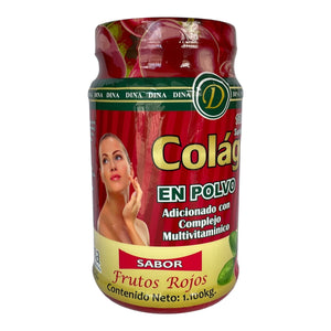 Colageno de frutas rojas en polvo 1.1kg bote